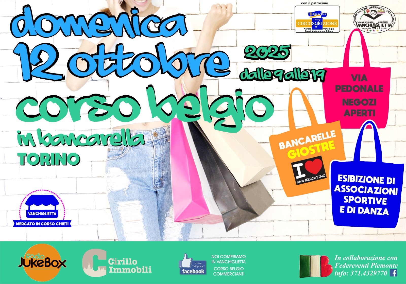 TORINO: Corso Belgio in Bancarella - Domenica 12 ottobre 2025