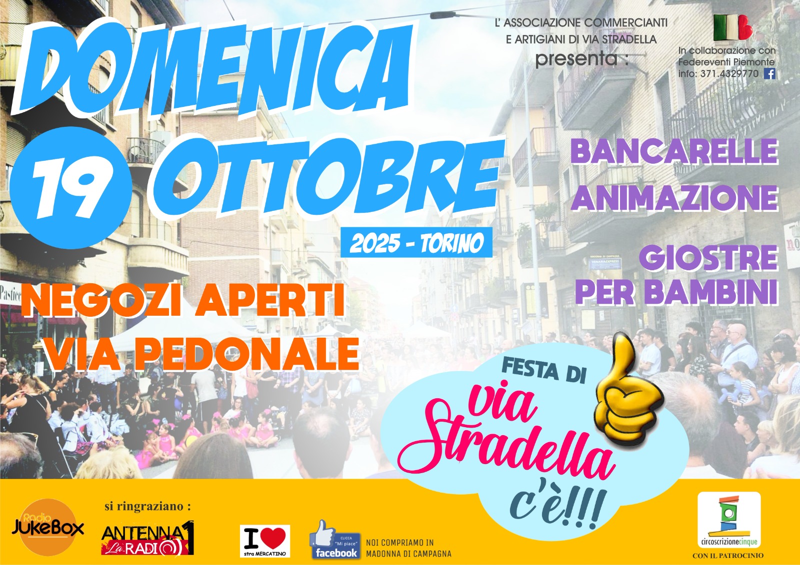TORINO: Festa di Via Stradella c'è! - Domenica 19 ottobre 2025